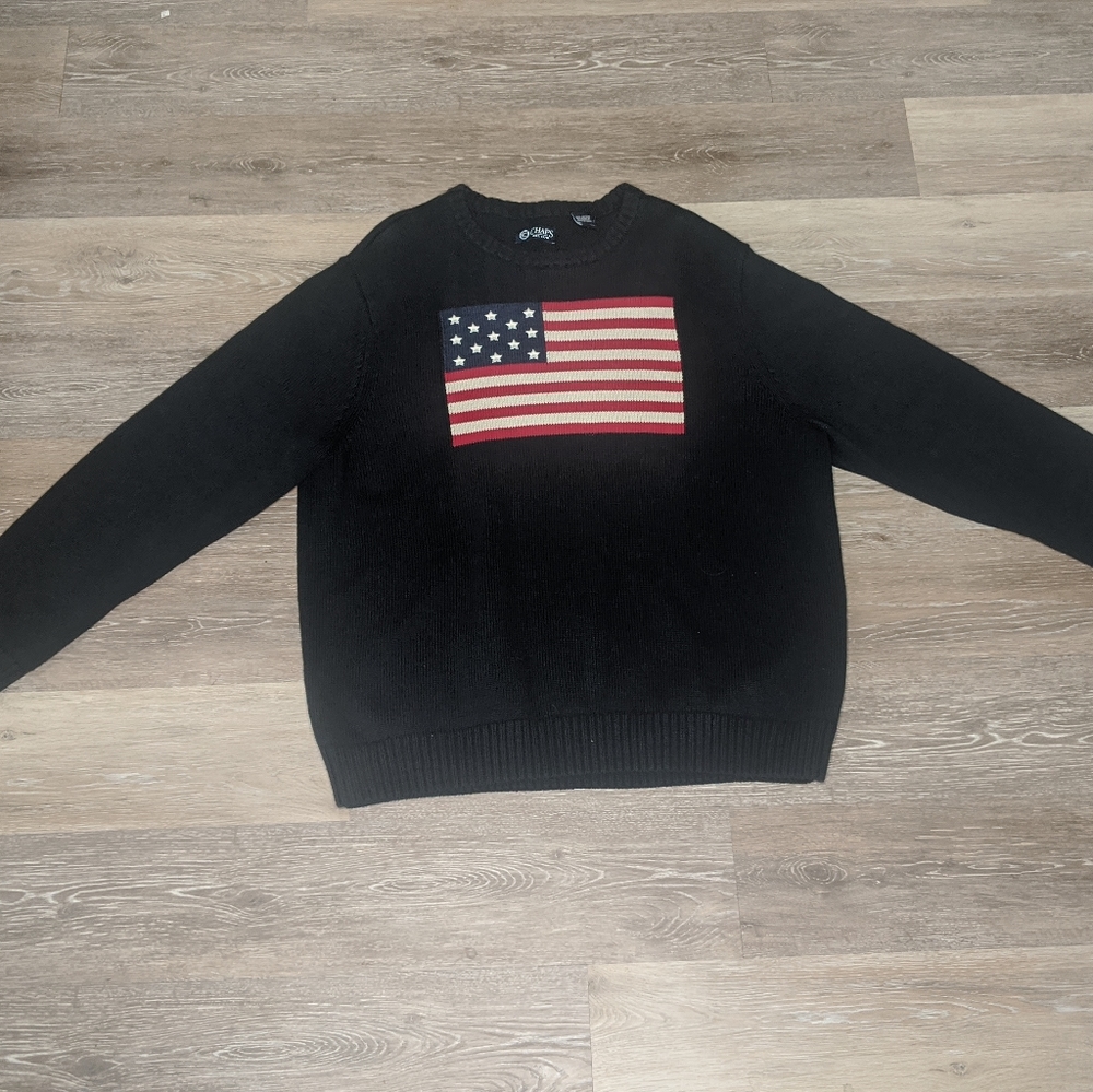 Chaps American Flag sweater